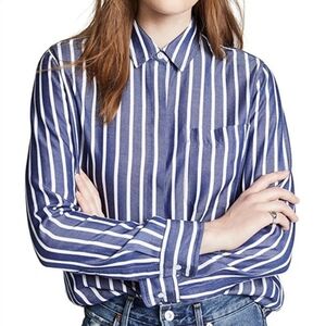 Rails Hayden Auckland Stripe Button Down Shirt Blouse Women's Medium